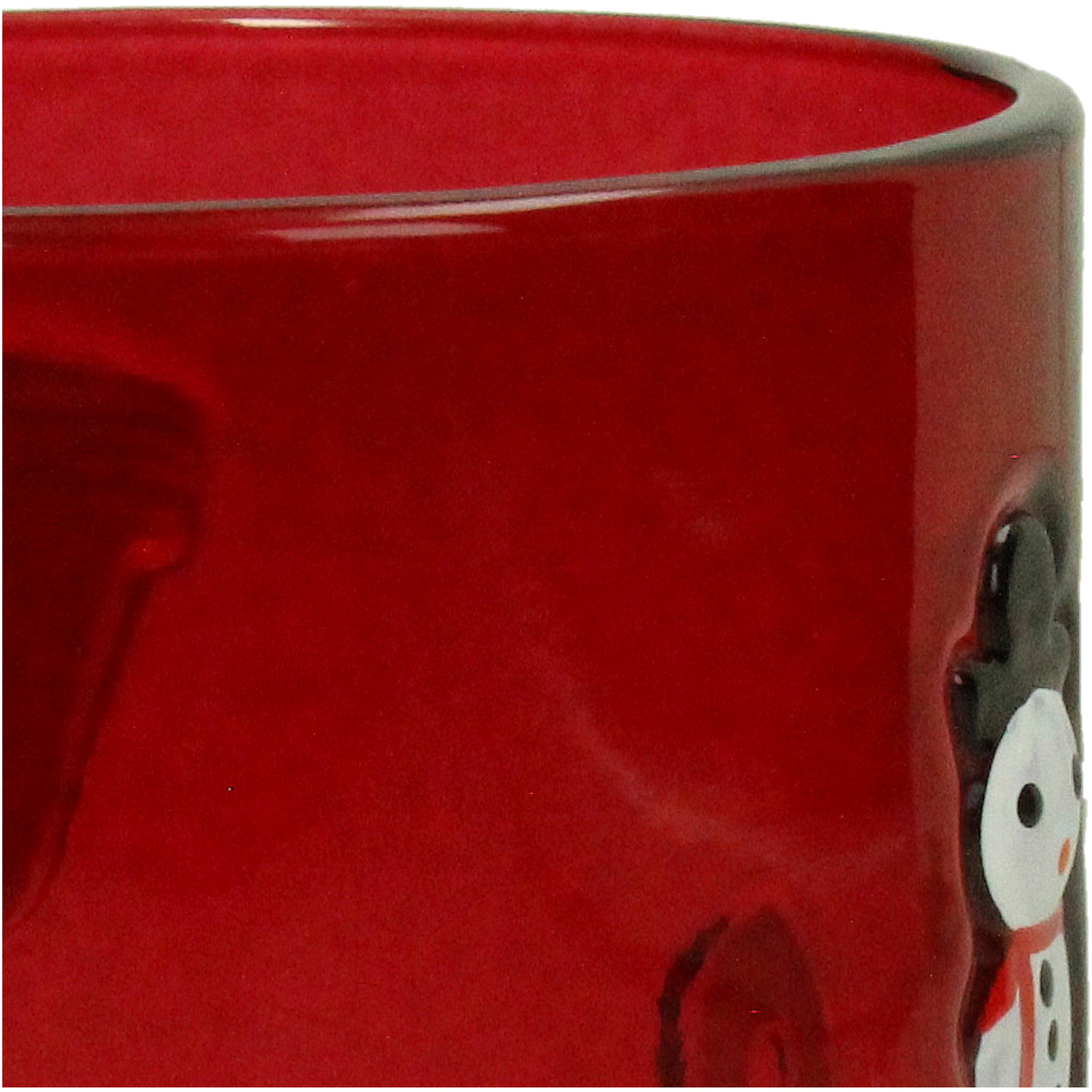 ��Candle Holder Glass Red