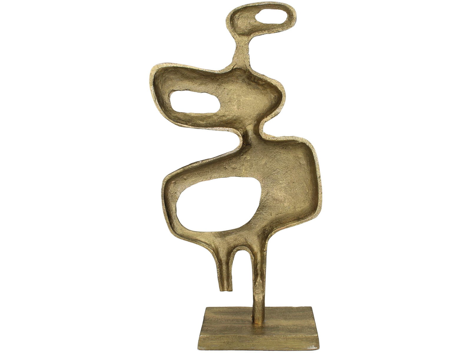 Ornament Sculpture Aluminium Gold 24x10x50cm