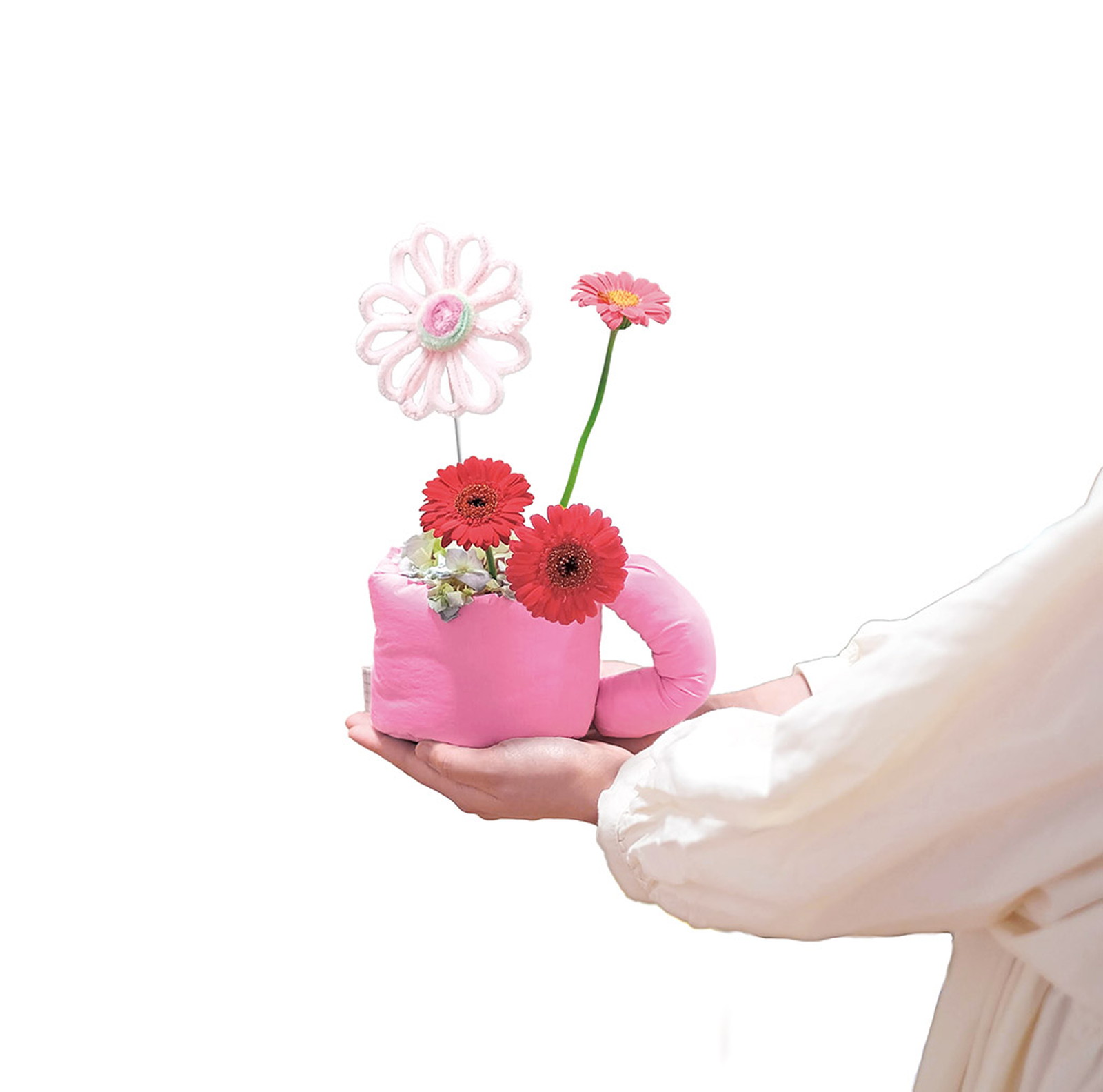 モールピック 小花 グリーン