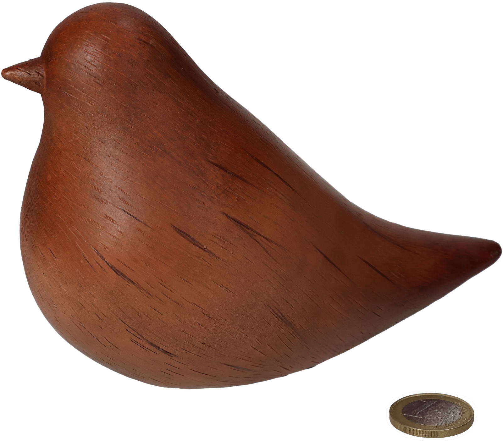 Ornament Bird Brown 11x8x15cm