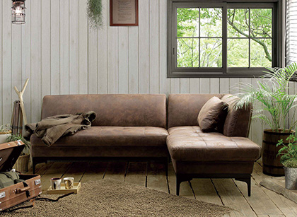 アンビエント 右カウチ FAB DGY