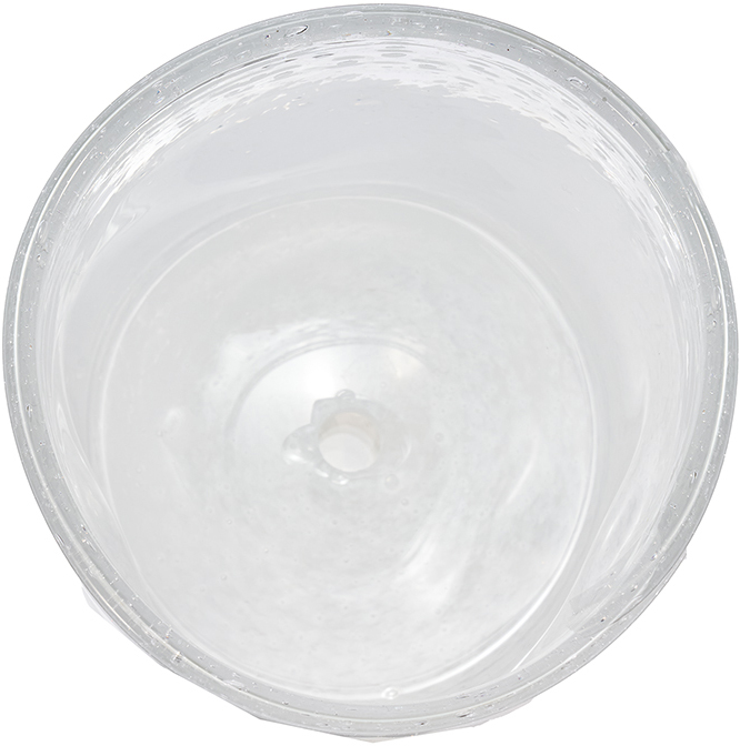 【個人宅不可】DGガラスナローポット&ソーサー10xH10 クリアホワイト