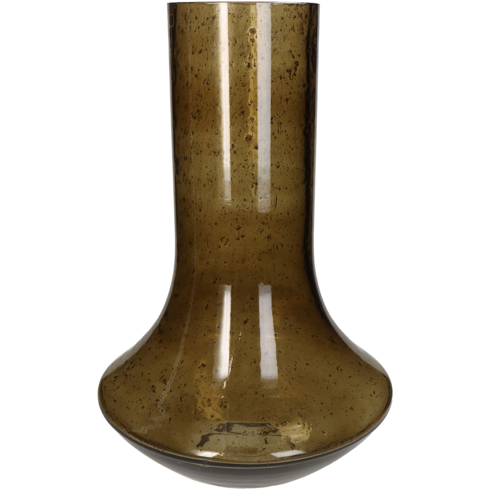 Vase Glass Brown 25x25x40cm