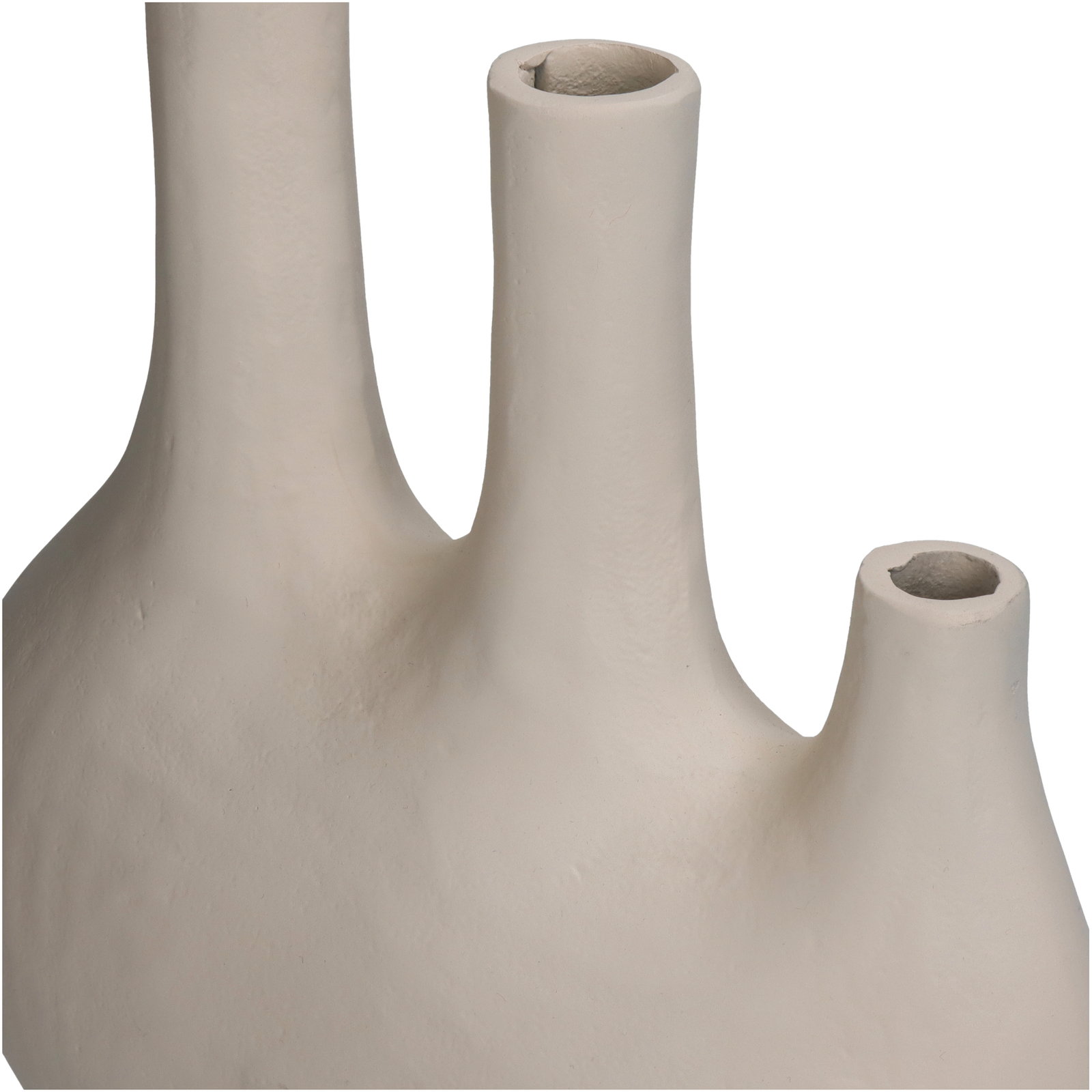 Vase Aluminium Ivory 25x12.5x37cm