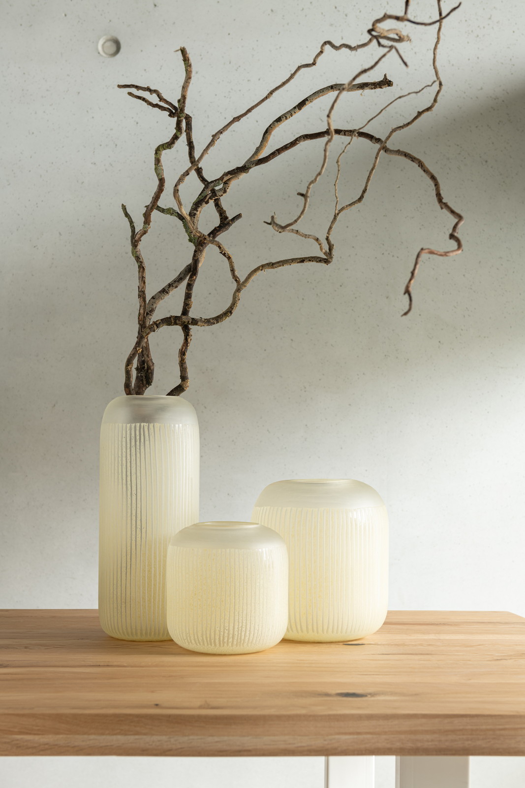 VAAS STREPEN GLAS LICHT GEEL S