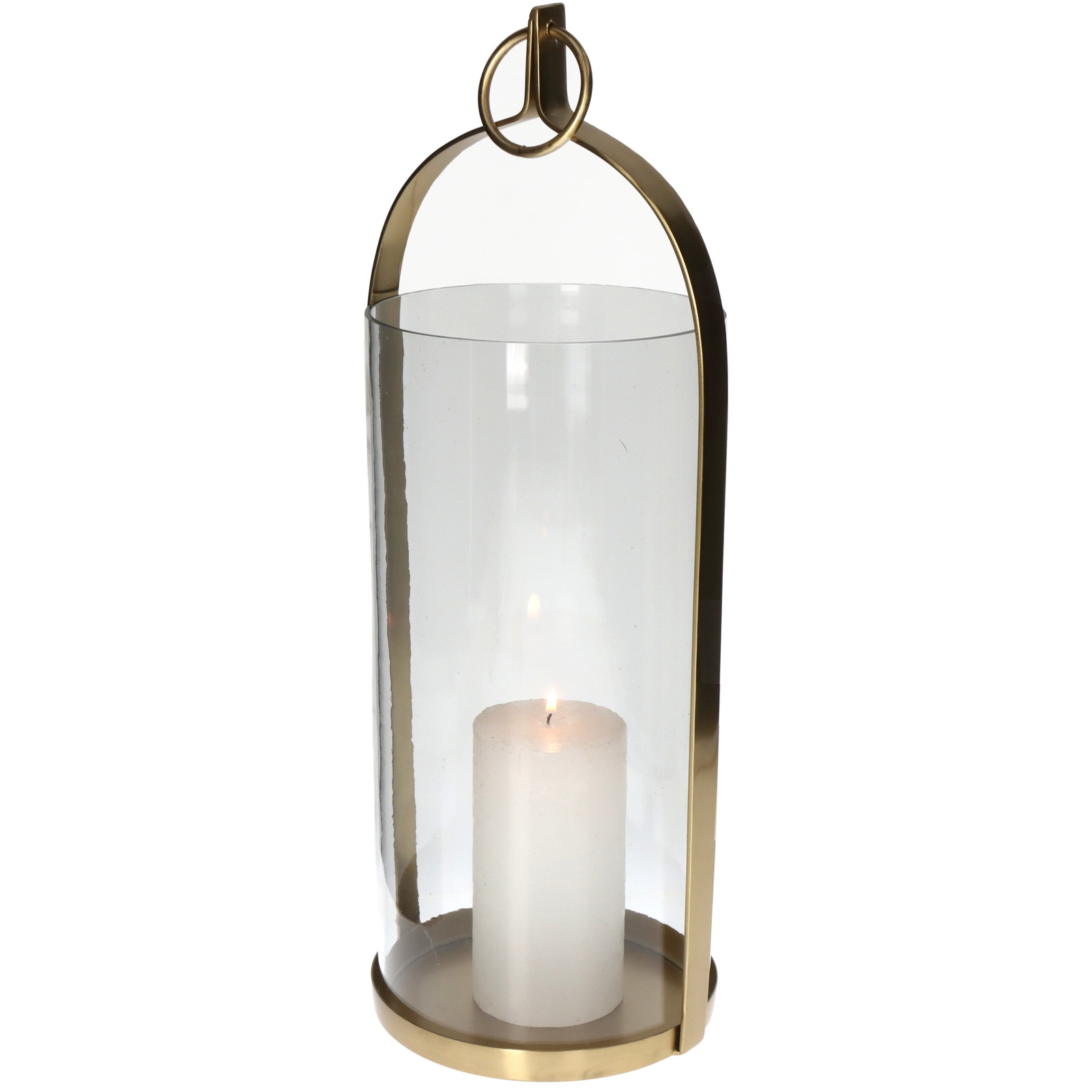 Lantern Gold 16x15x45cm