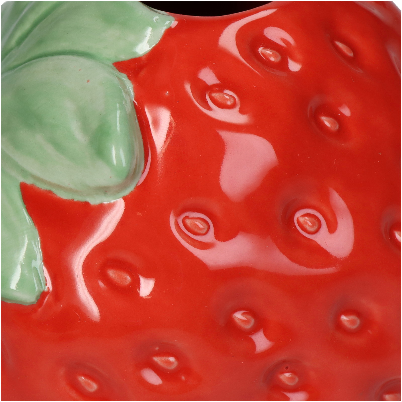 ■Vase Strawberry Red 13x10x10cm