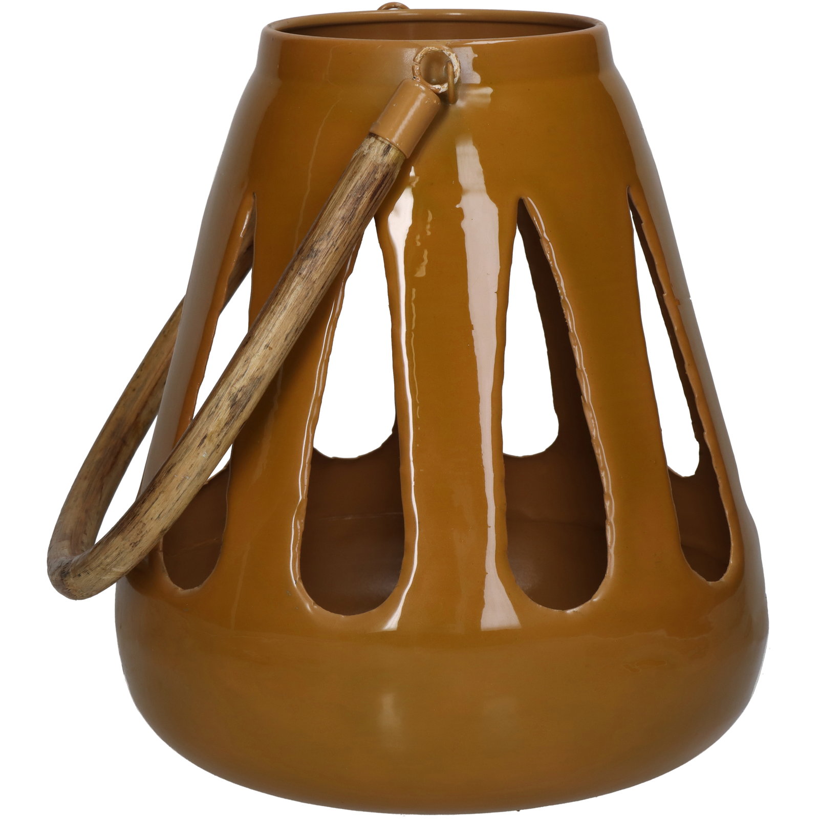 Lantern Iron Ochre 20x20x22cm