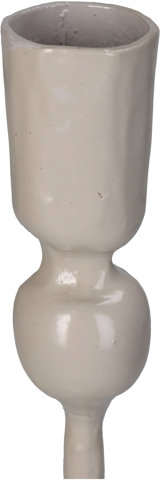 Candle Stick Iron Beige