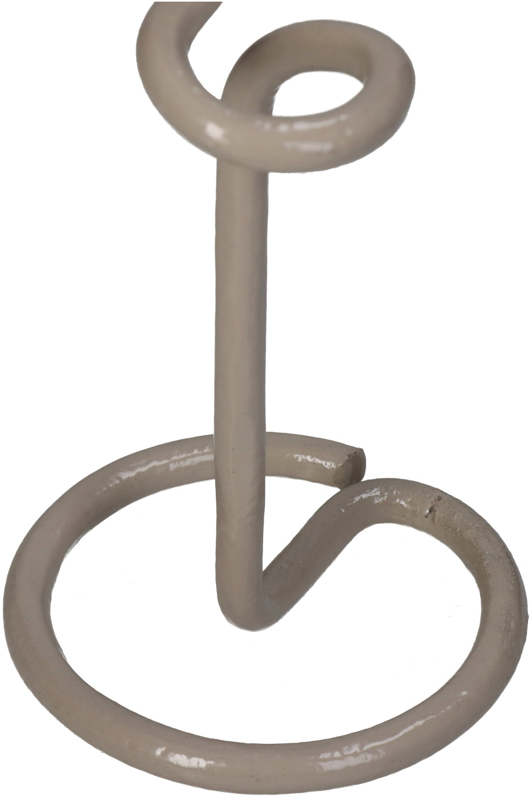 Candle Stick Iron Beige