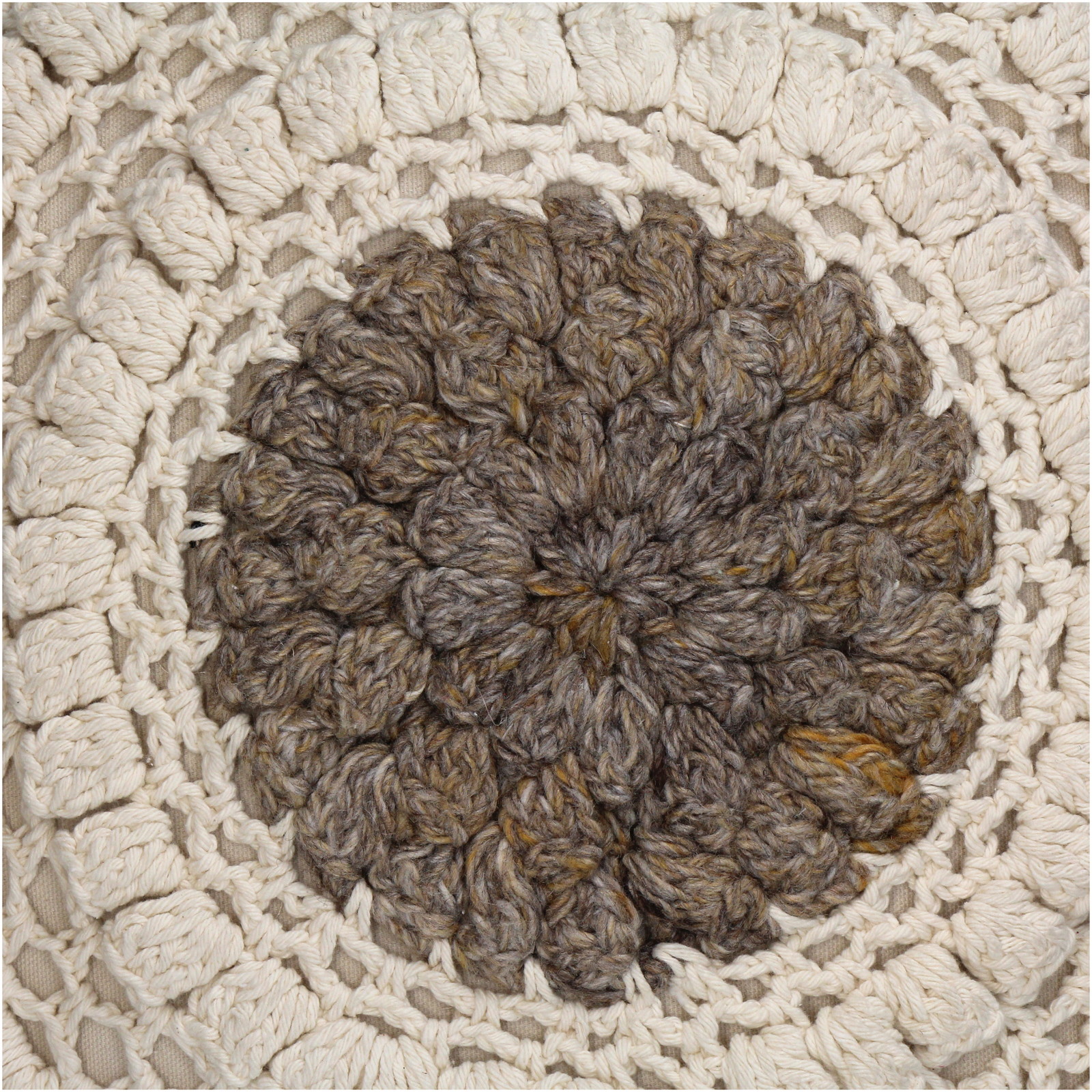 ■Cushion Cotton Ivory 40x40cm