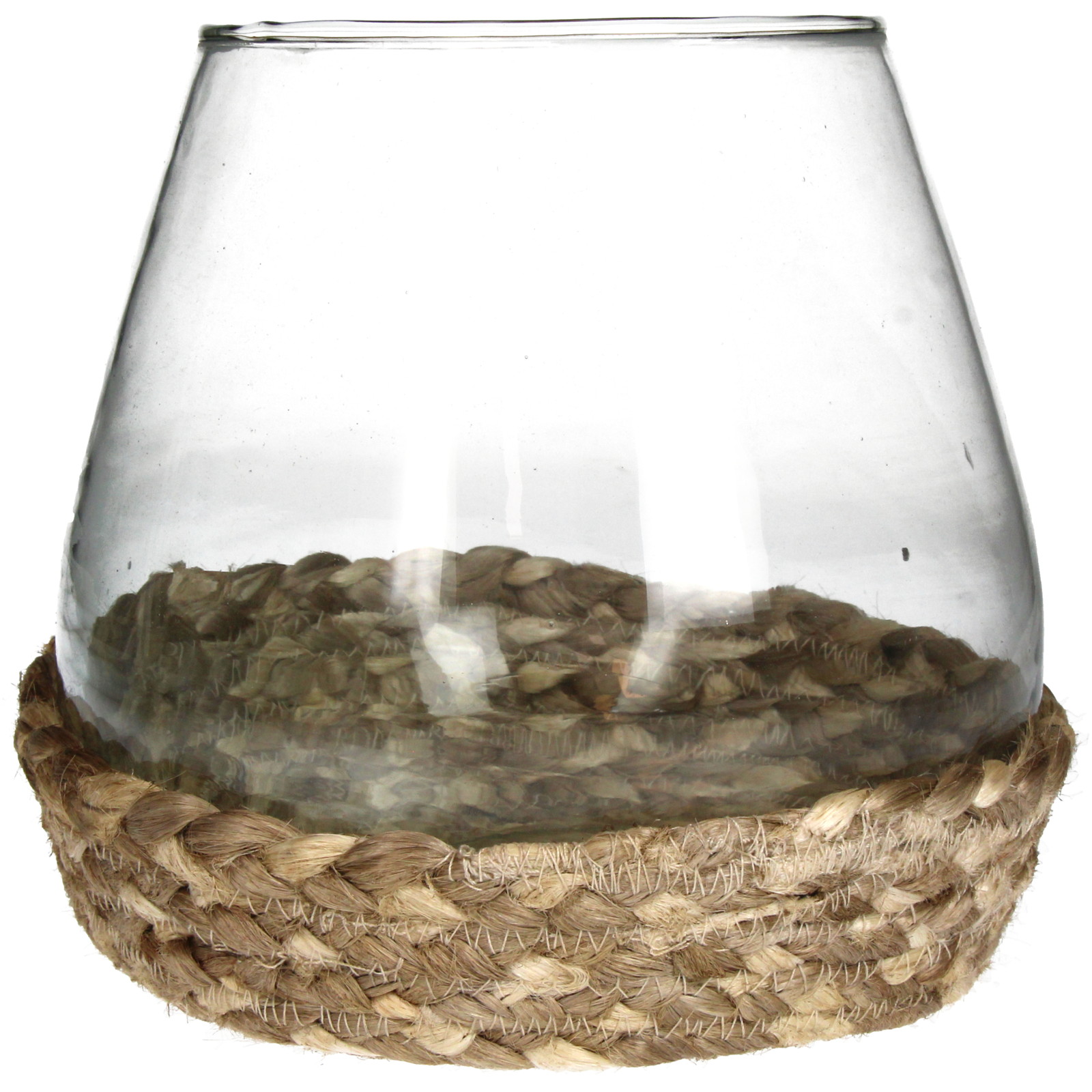 Candle Holder Glass Clea