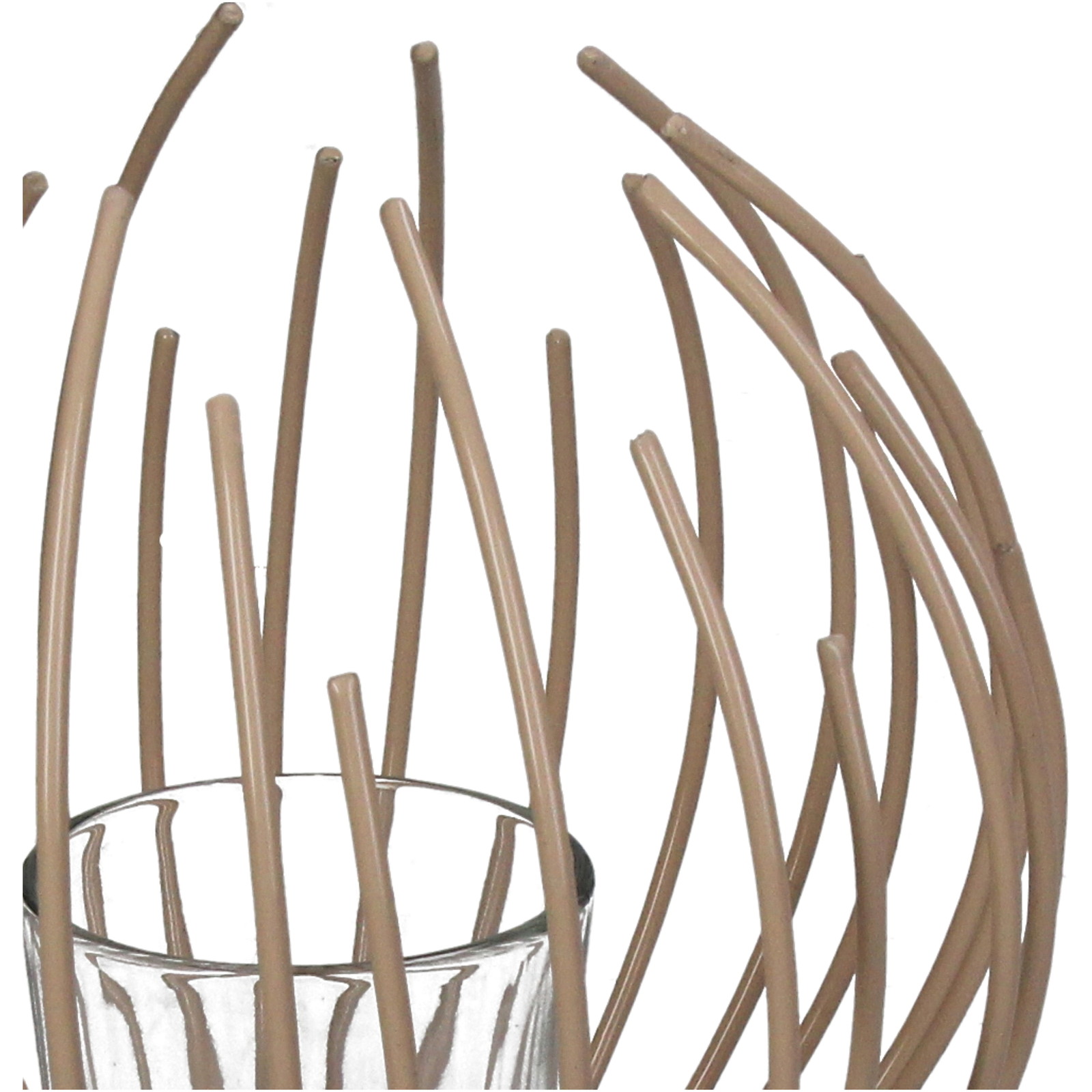 Candle Holder Iron Beige