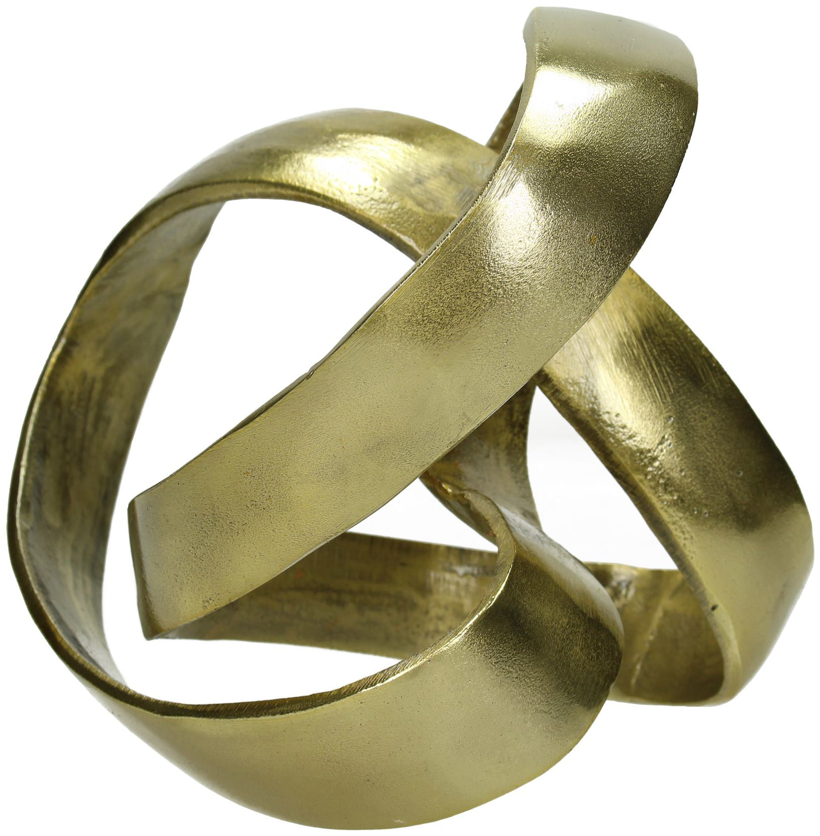 Ornament Knot Aluminium Gold 23x20x17cm