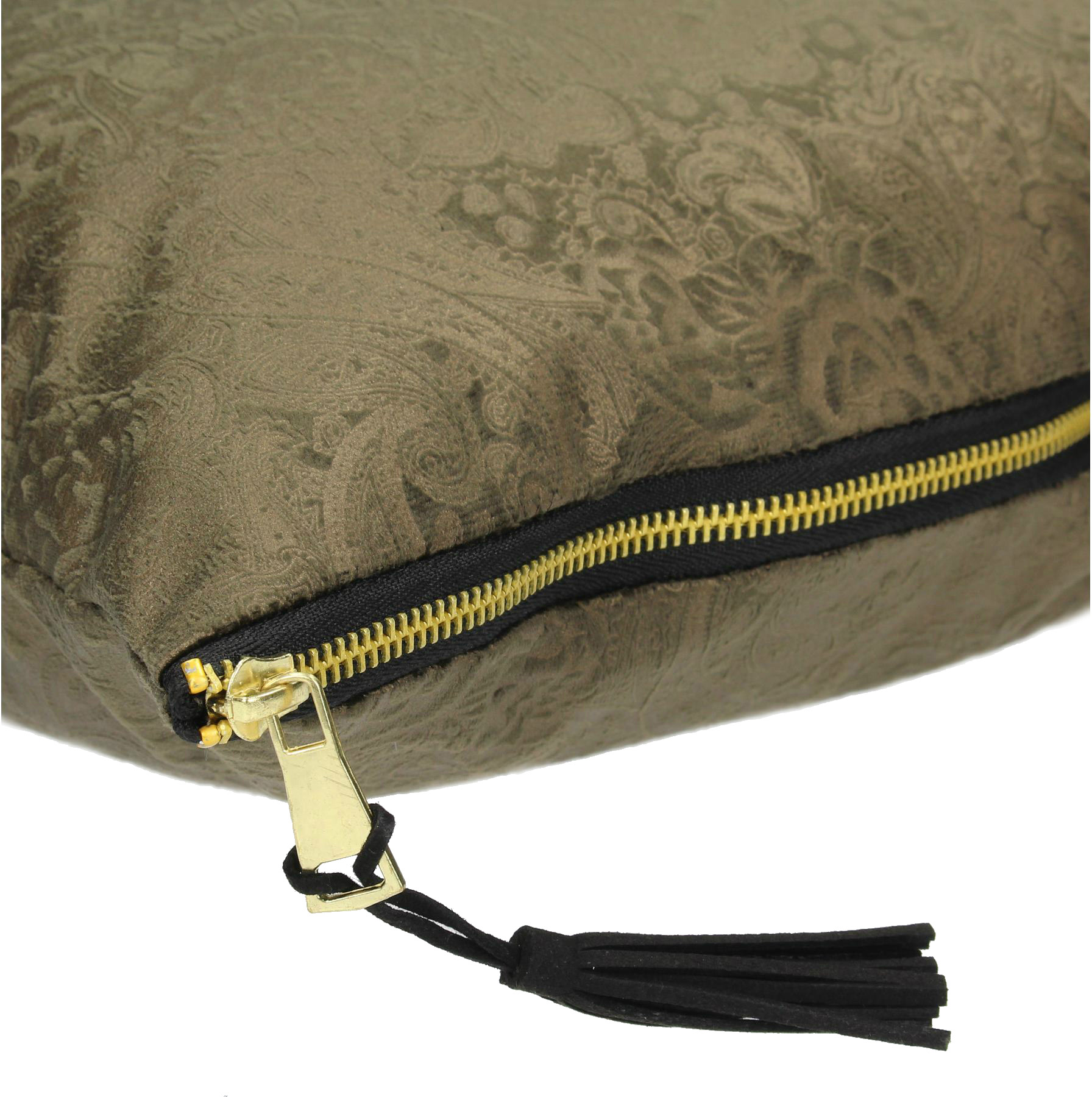 Cushion Paisley Velvet Brown 45x45cm ｜ YDMオンラインストア ｜ 横浜ディスプレイミュージアム