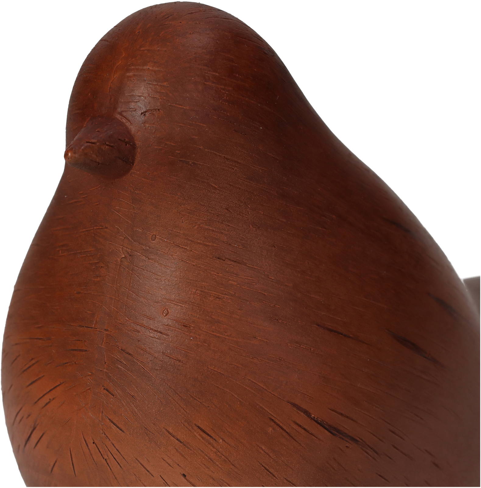 Ornament Bird Brown 11x8x15cm