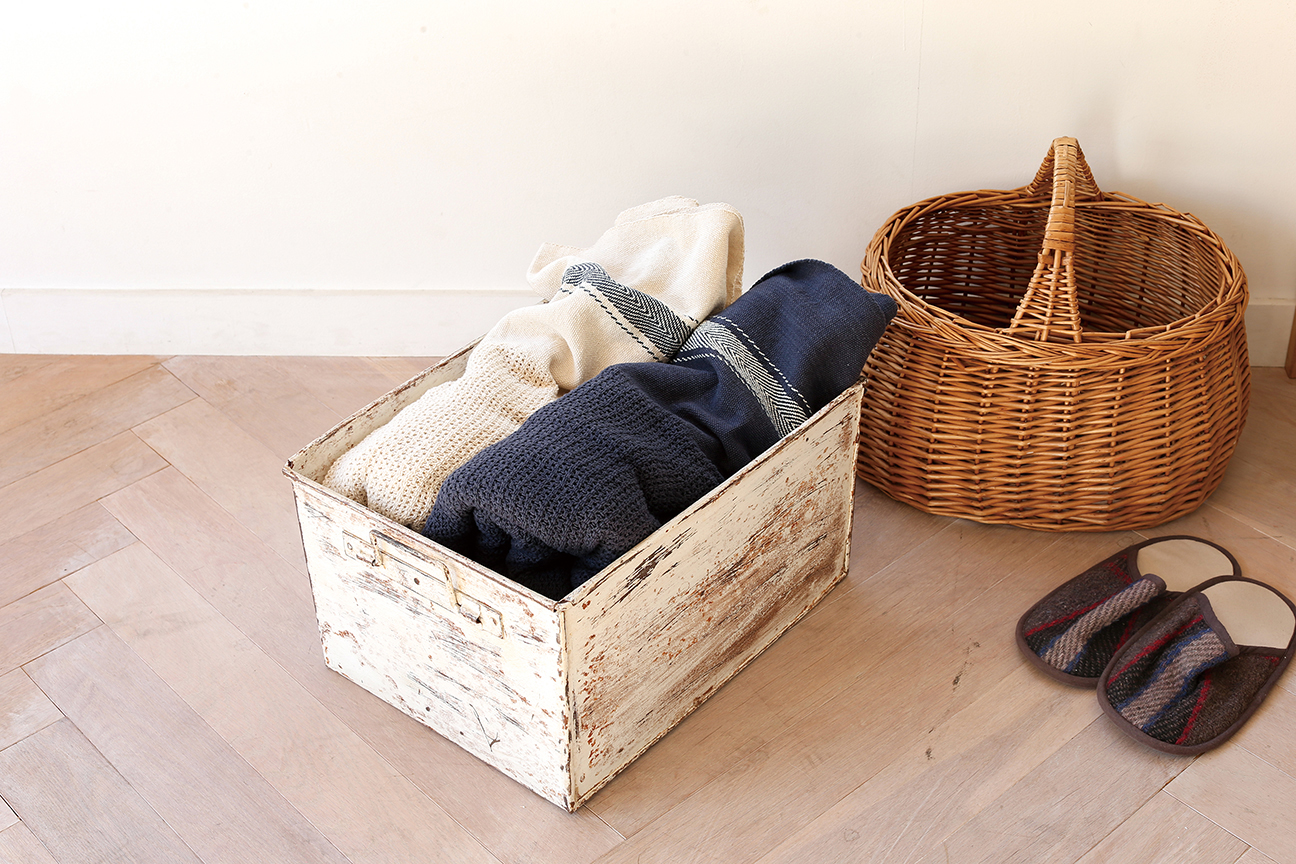 �y�l��z���s�z�y�����ʓr�zLENO WEAVE BLANKET NATURAL