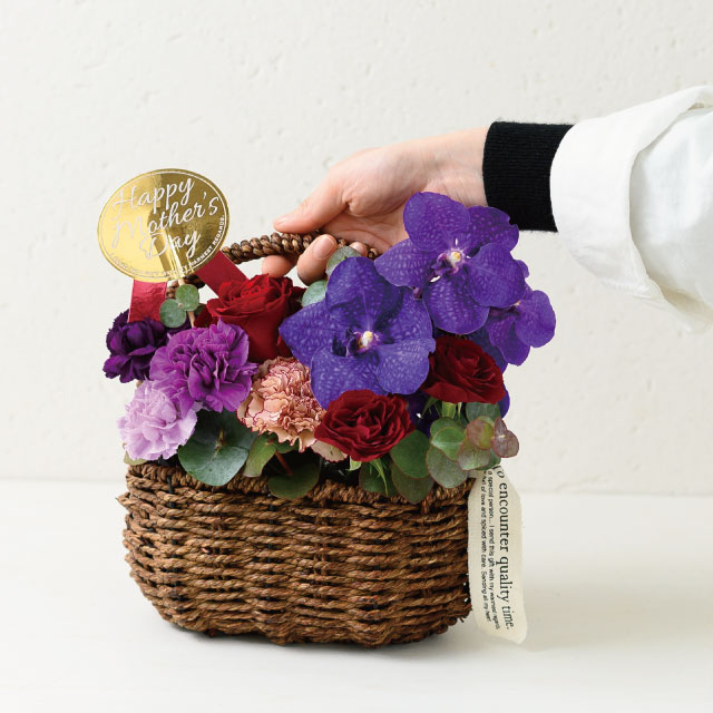 ハンドルカゴバッグナチュラルオーバル