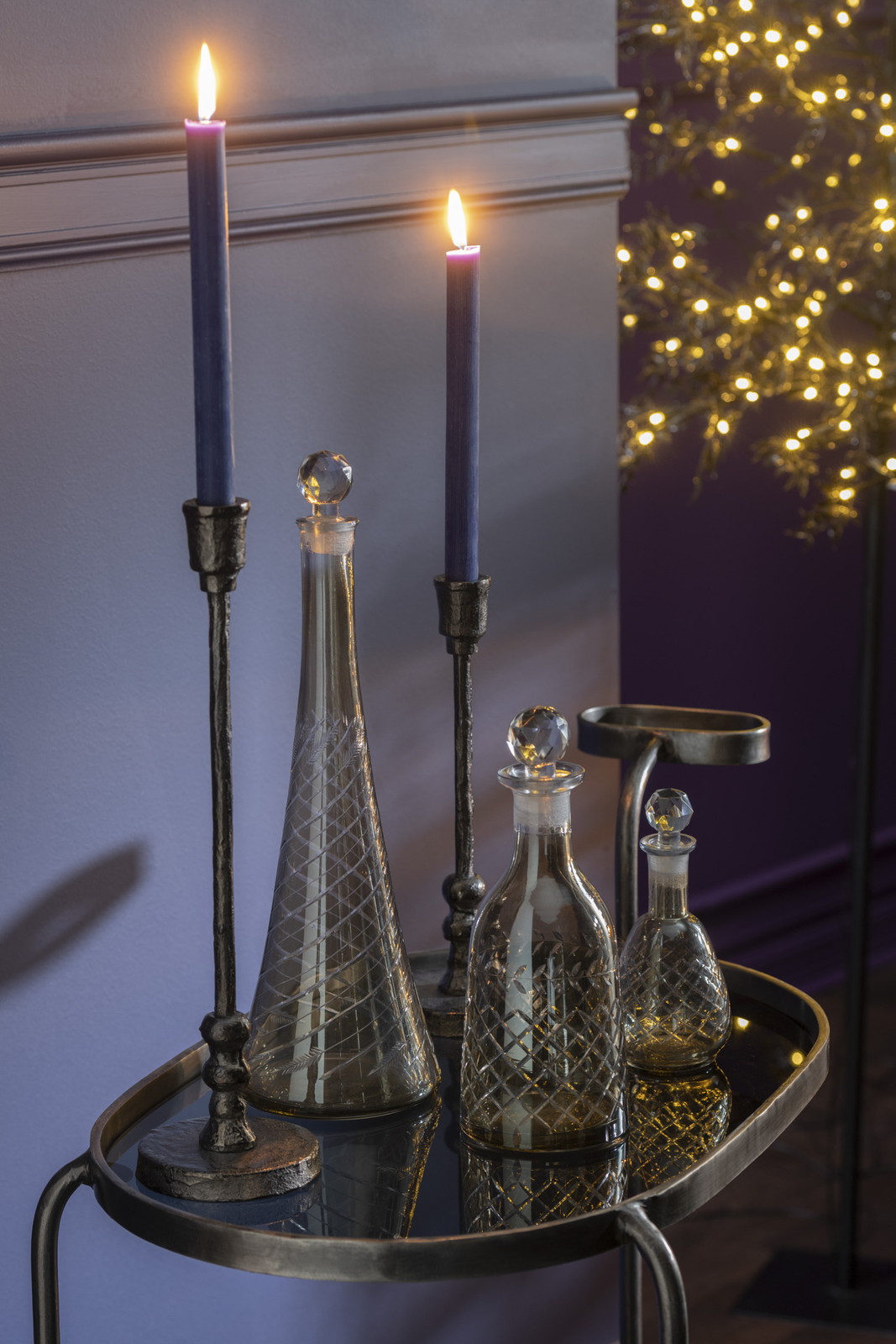 CARAFE STEM GL SMOKE