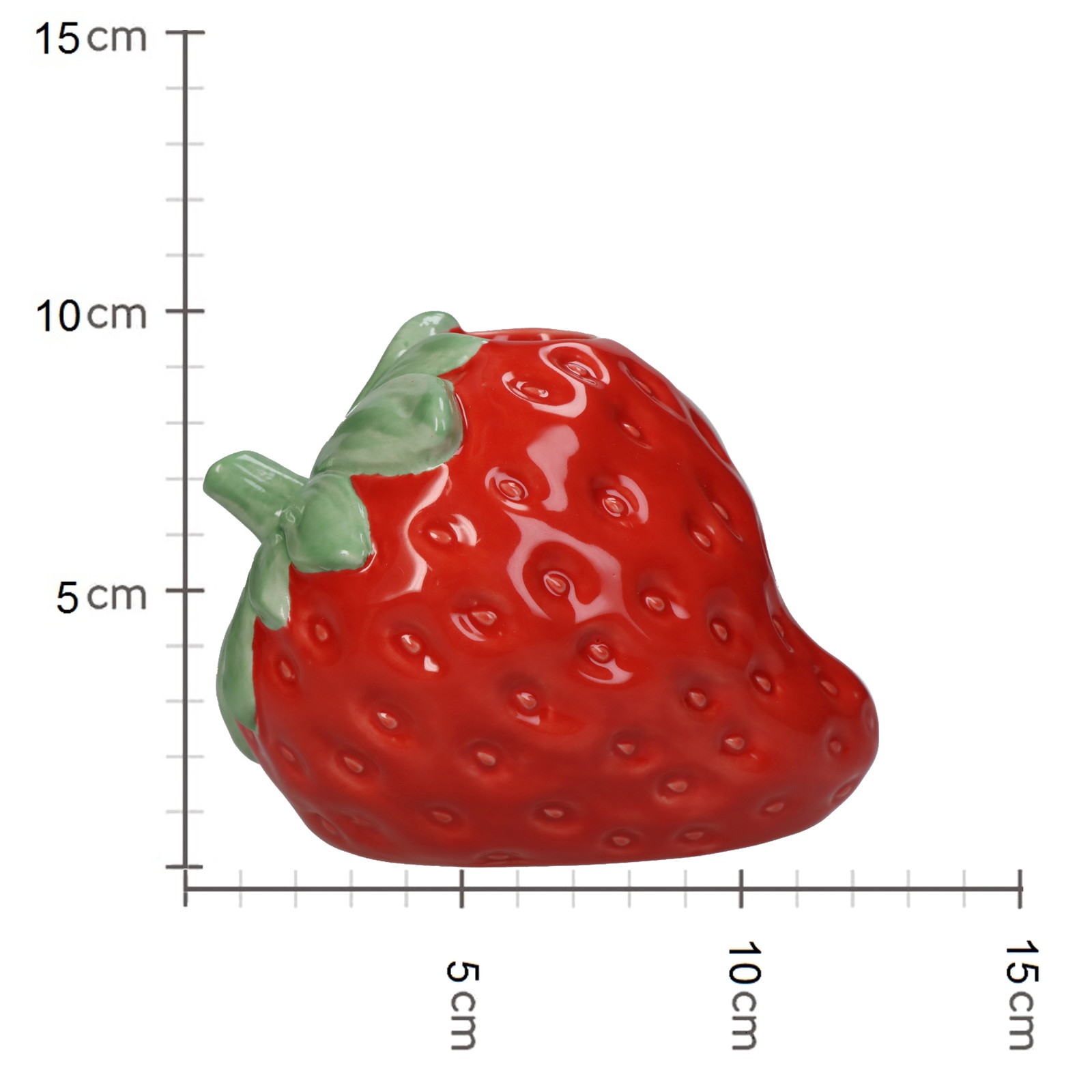 ■Vase Strawberry Red 13x10x10cm