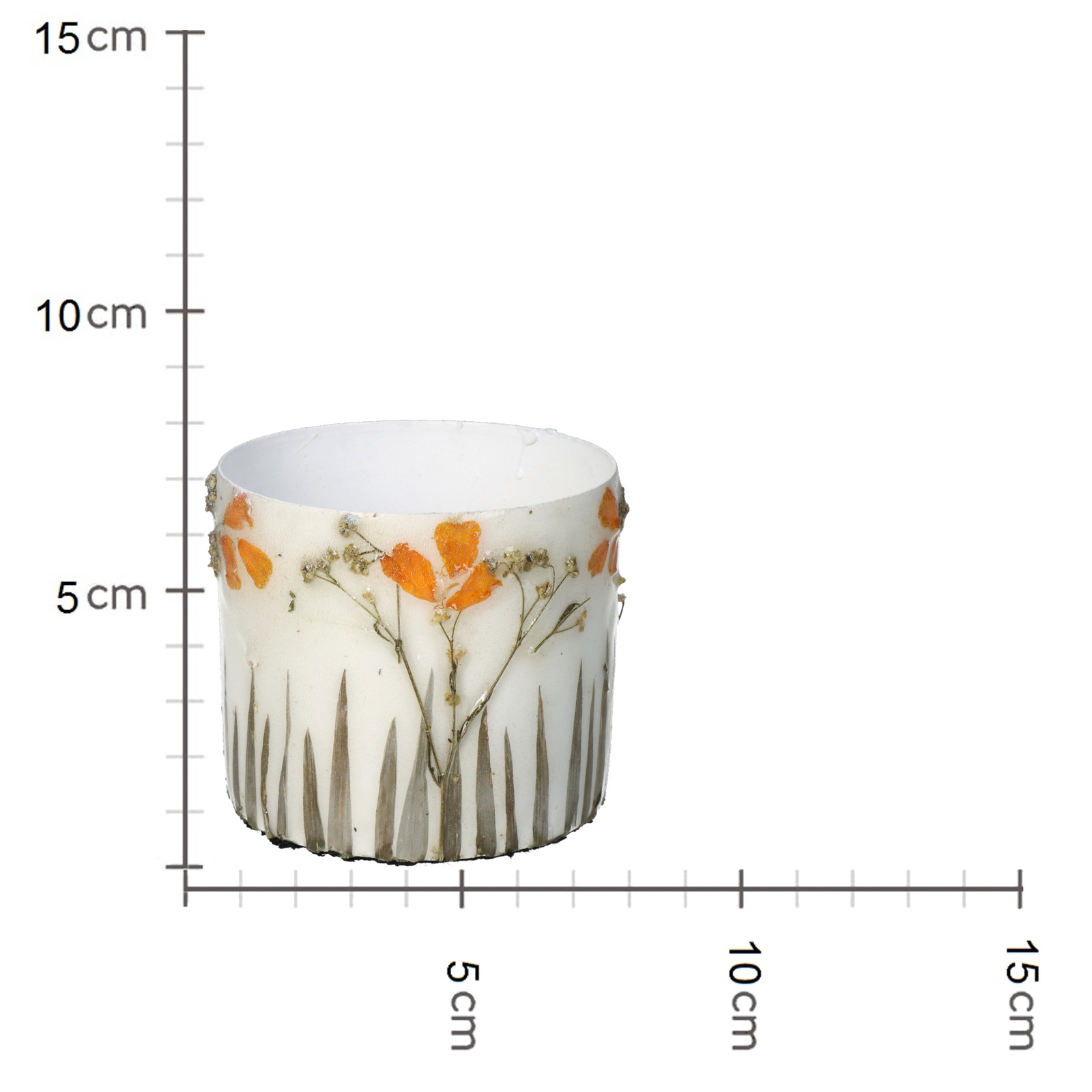 ��Planter Dried Flowers Ivory