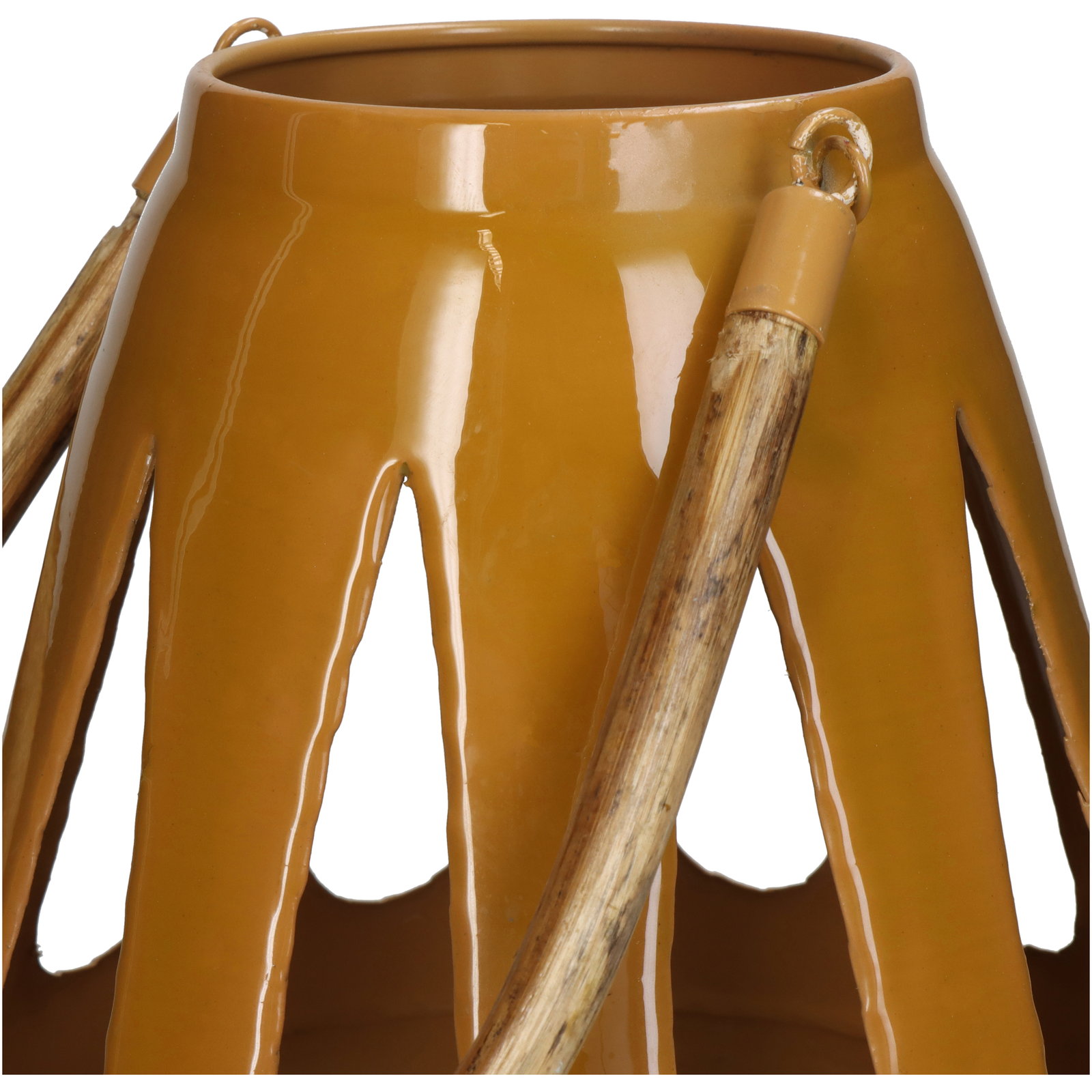 Lantern Iron Ochre 20x20x22cm