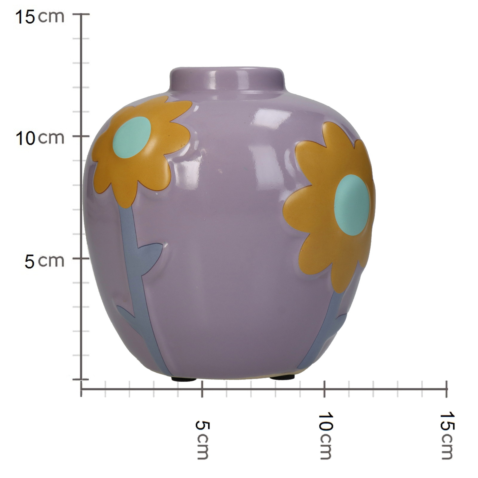 ■Vase Flowers Multi 13x13x13cm