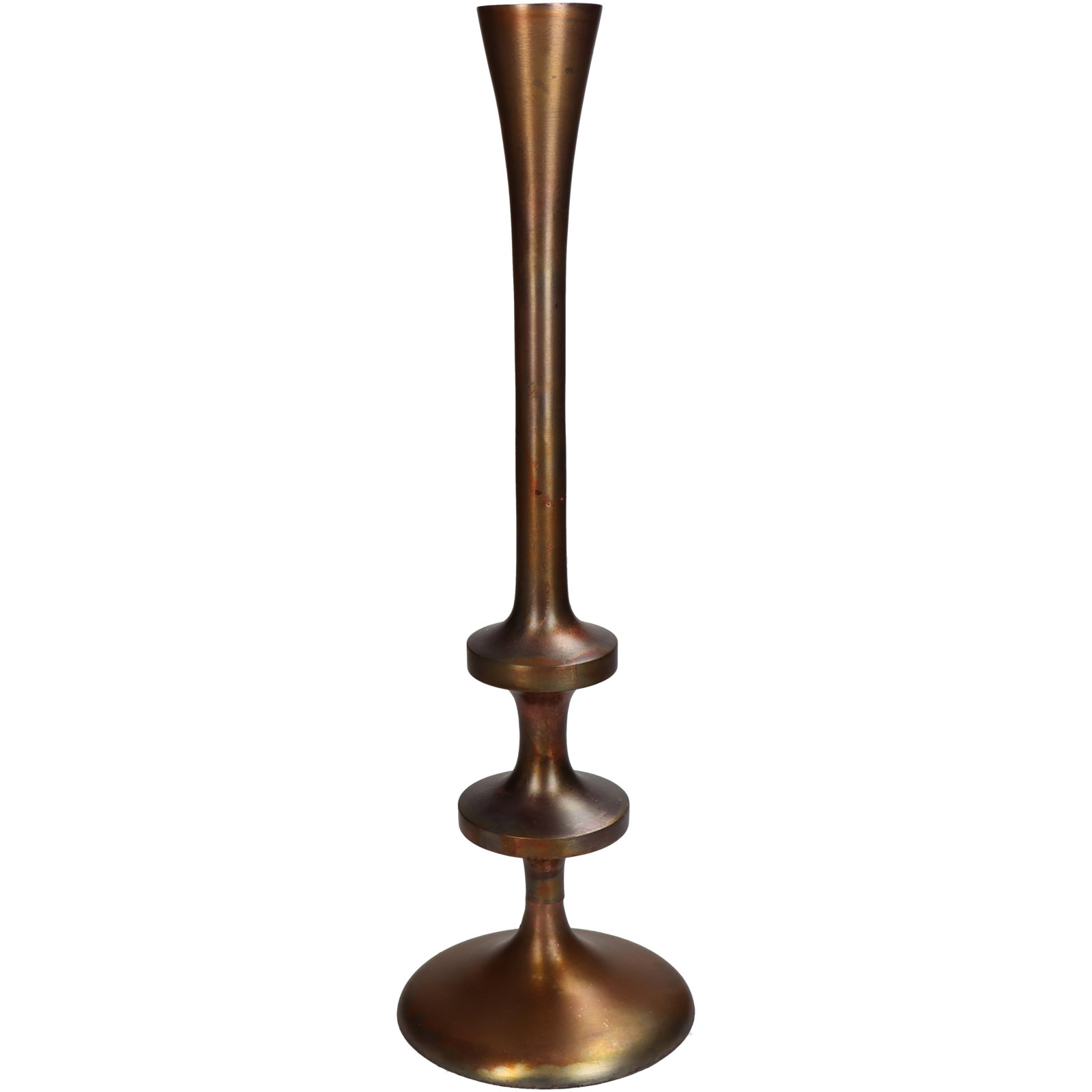 Candle Stick Bronze 11x11x34cm