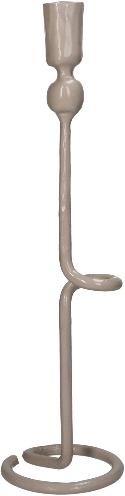 Candle Stick Iron Beige