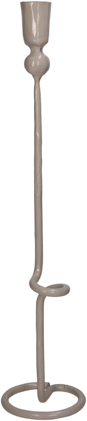 Candle Stick Iron Beige