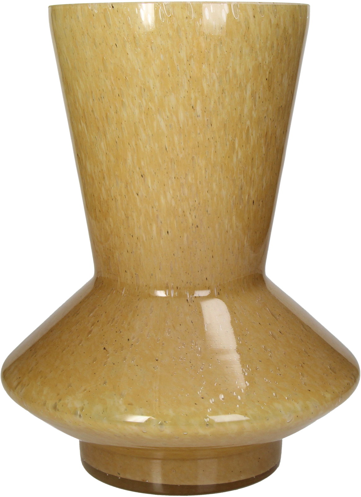 Vase Glass Ochre