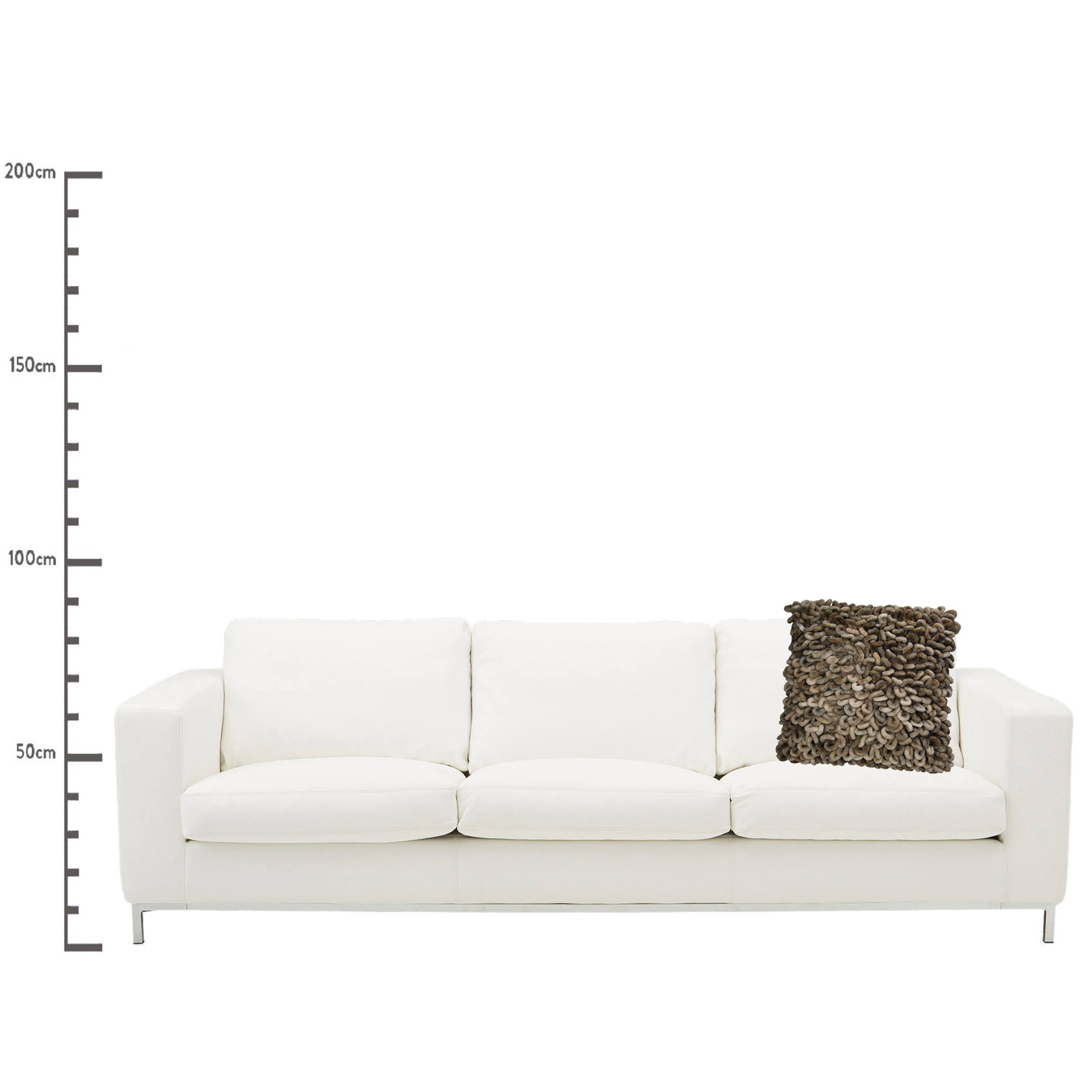 Cushion Polyester Brown 45x45cm