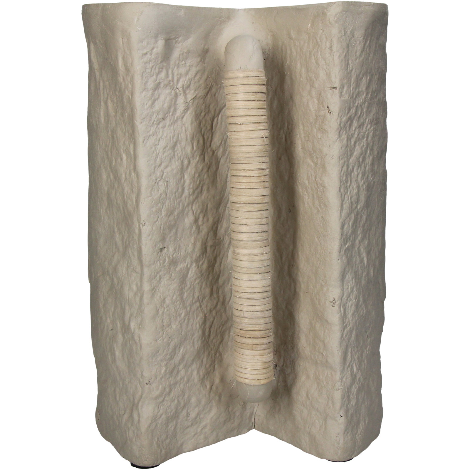 ��Vase Papermache Beige