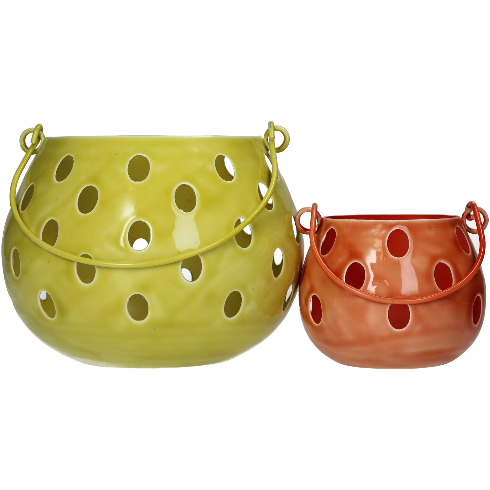 ��Candle Holder Dots Iron Multi