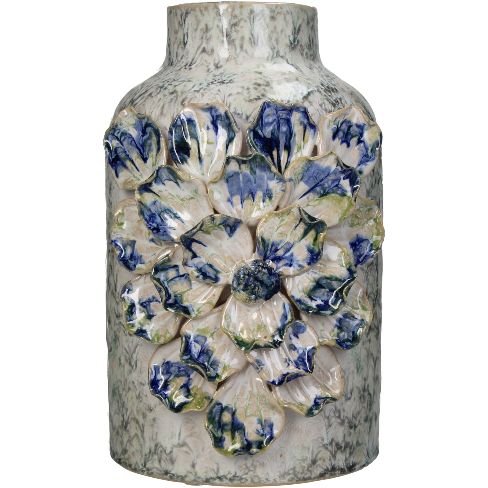 Vase Stoneware Blue