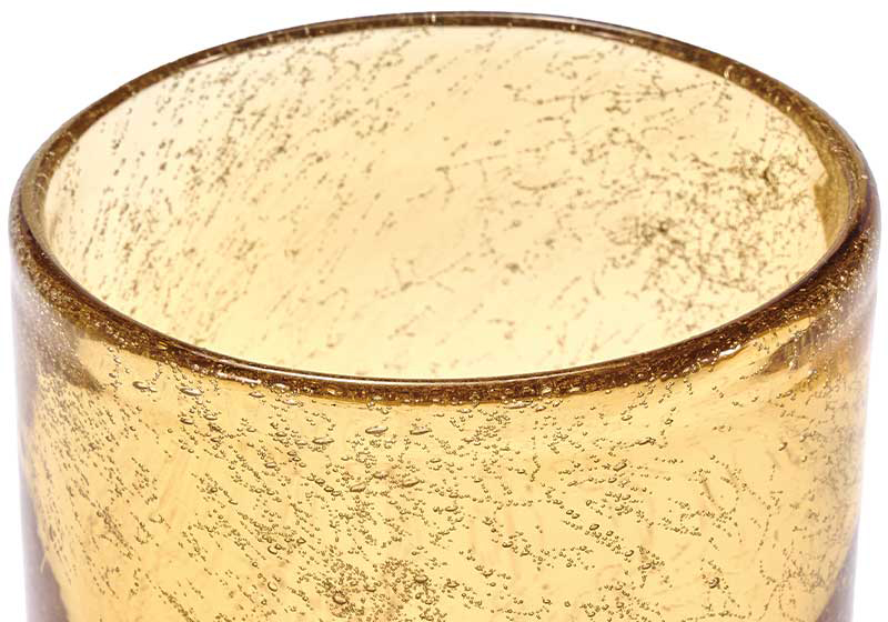 【個人宅配送不可】DGガラスナローポット&ソーサーφ10xH10 サンシャイン