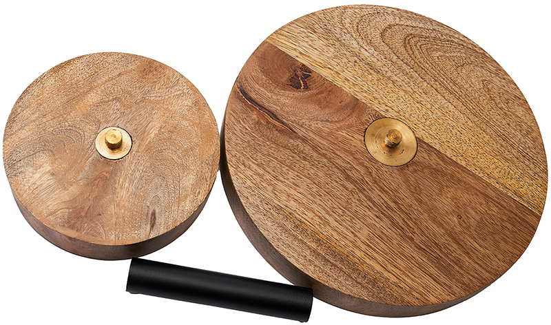 【個人宅配送不可】AMラウンドウッドプレートφ20xH15