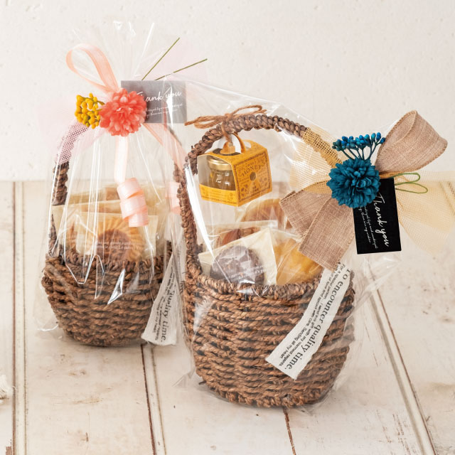 ハンドルカゴバッグナチュラルM(4P)