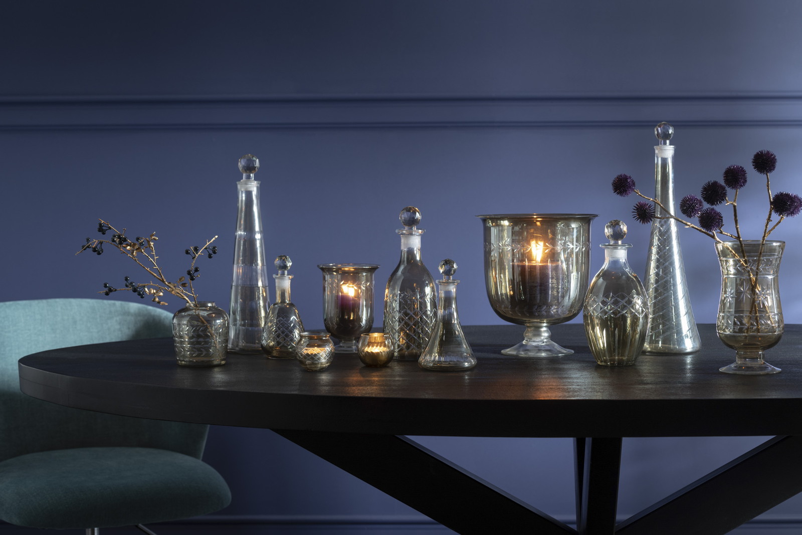 CARAFE STEM GL SMOKE