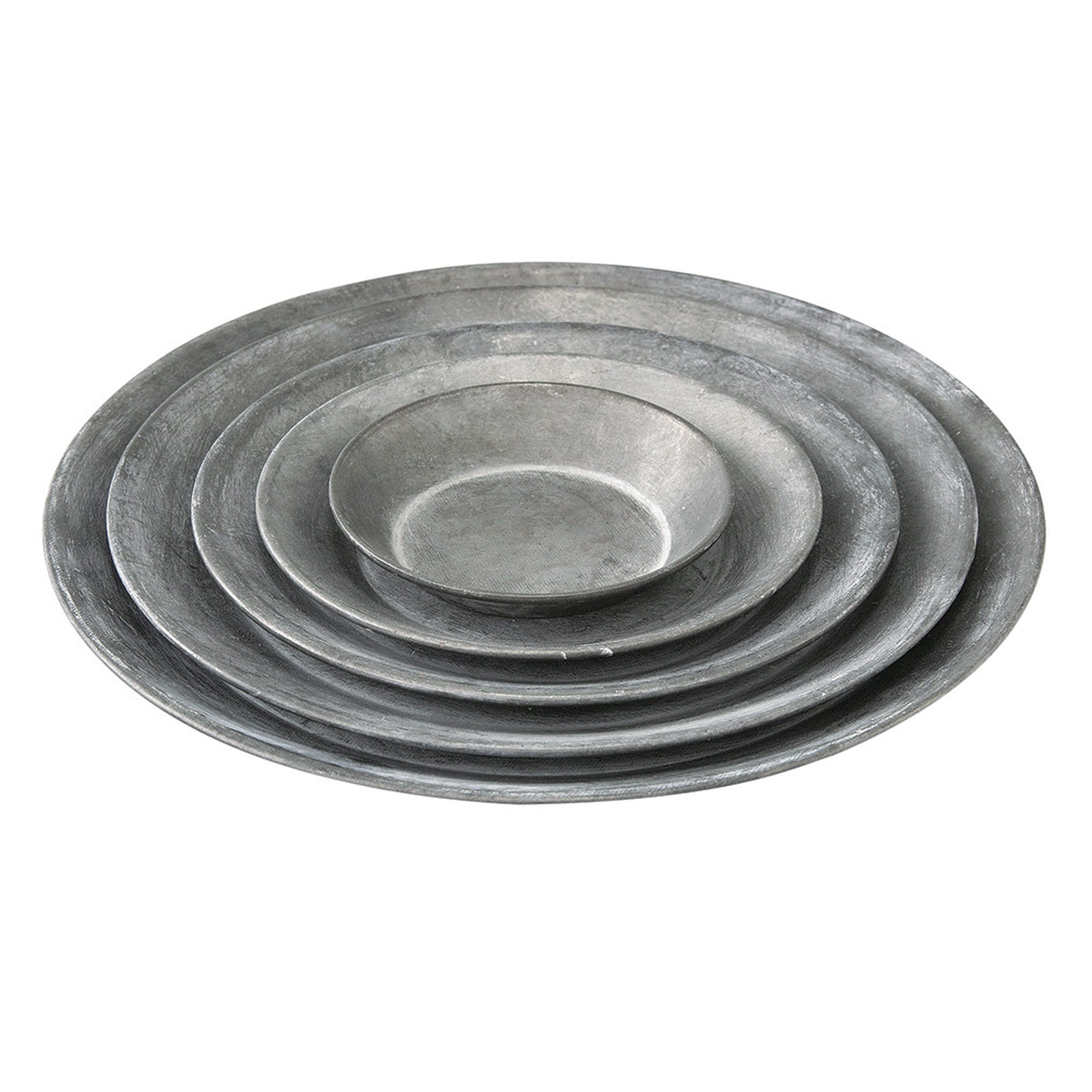 【個人宅配送不可】ブリキラウンドトレイXLサイズ