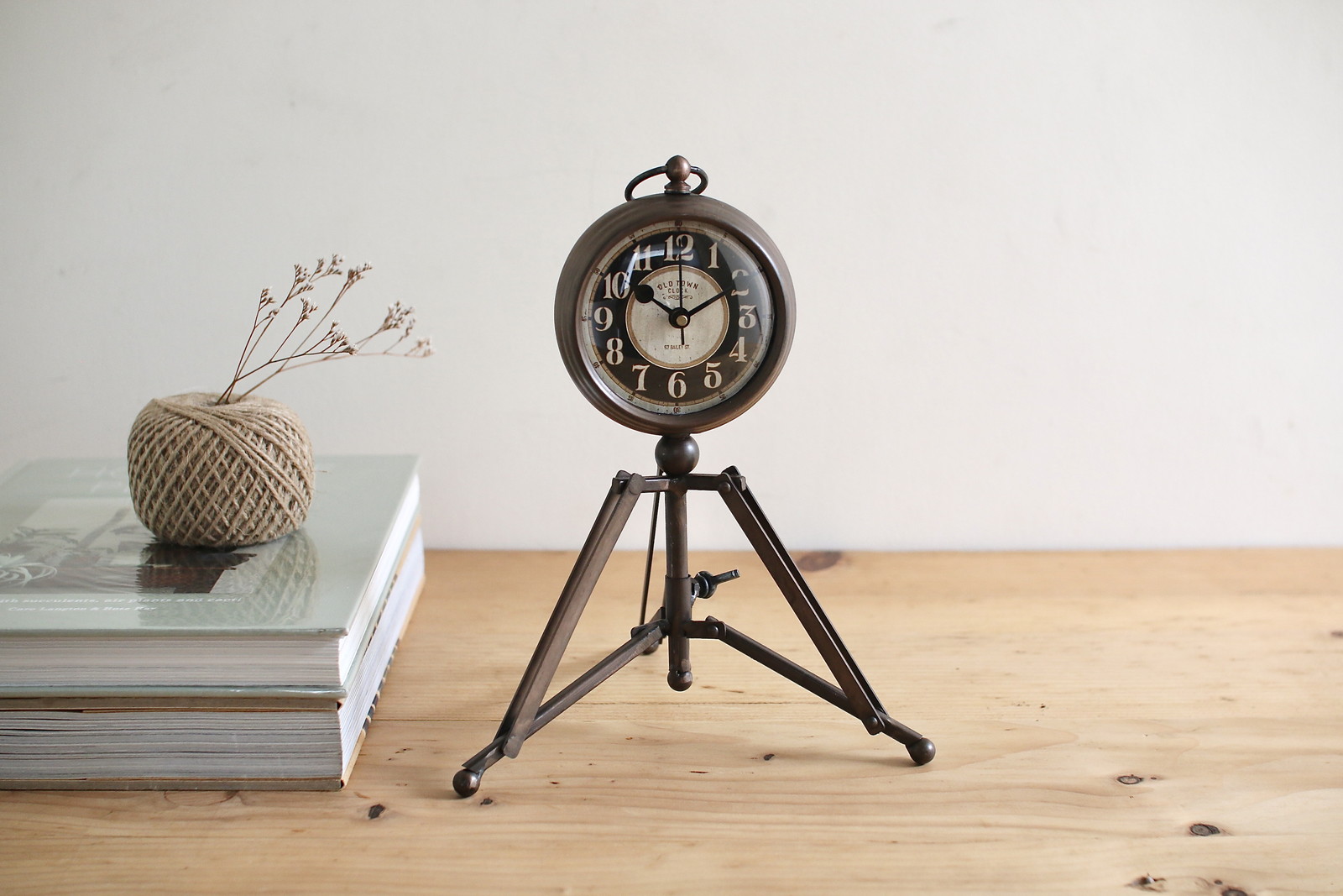 【個人宅配送不可】スタンドクロック三脚カッパー