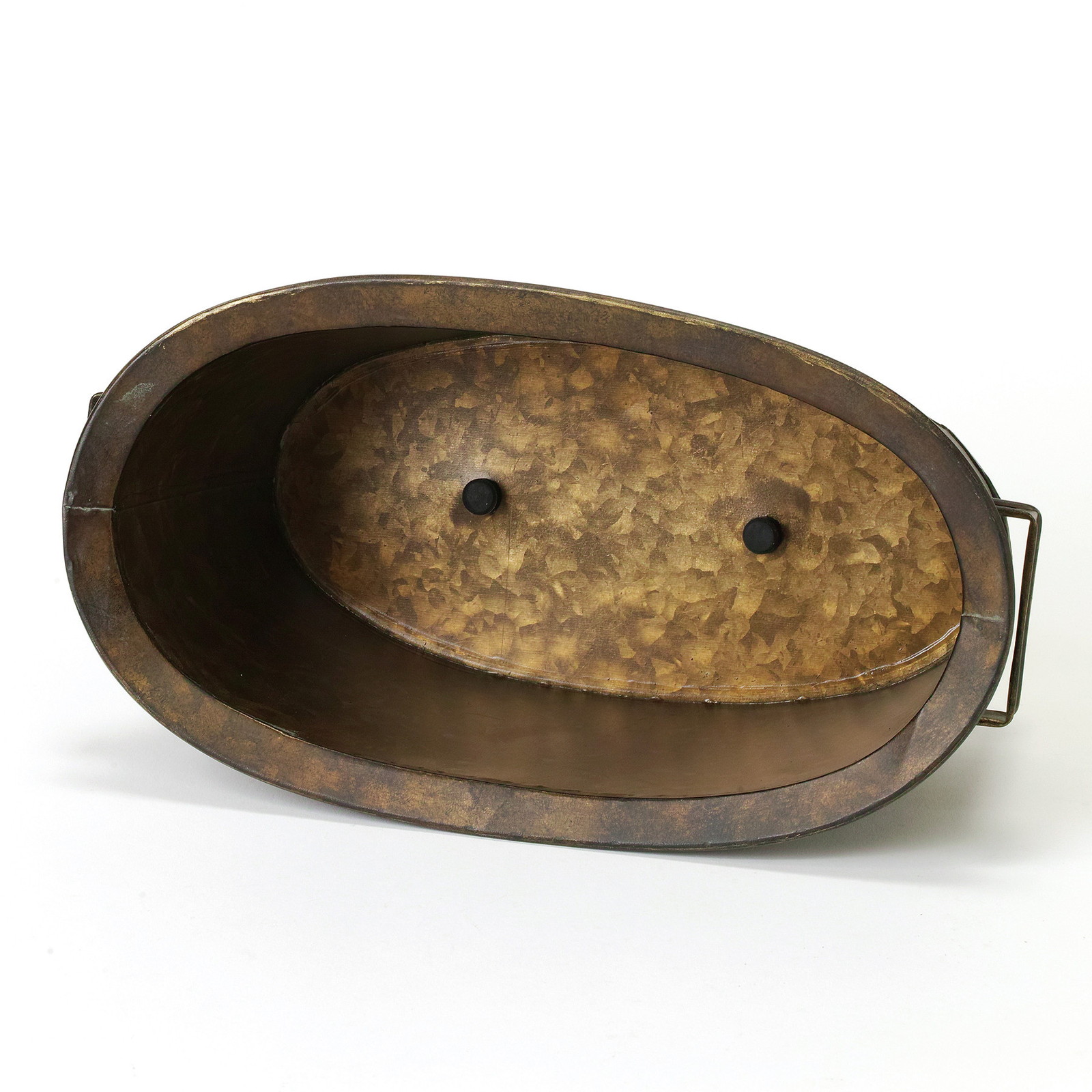 【個人宅配送不可】Deep Bloom ブリキオーバルポット