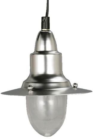 ylzszyʓrzPENDANT LAMP W/GLASS ALUM