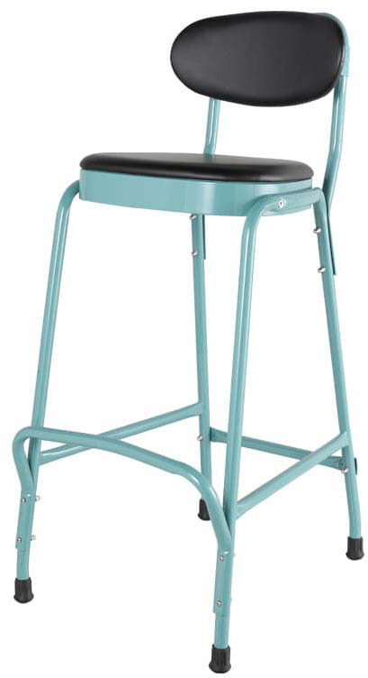 ylzszyʓrzSTEEL HIGH CHAIR GRAY GREEN