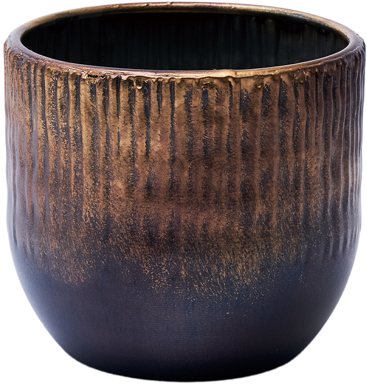 【個人宅配送不可】MC円形アールメタル柄GDBRφ10xH9