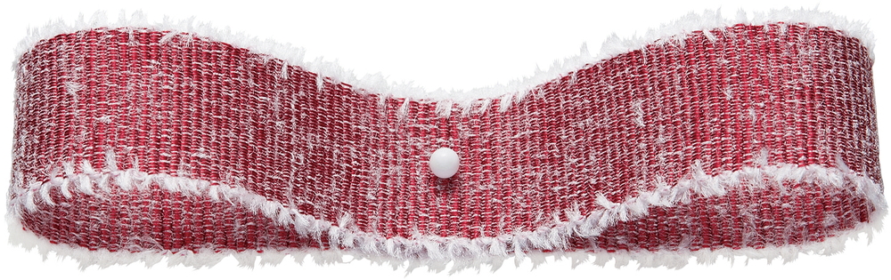 シャギーグログラン 色番43 レッド/W