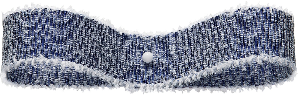 シャギーグログラン 色番167 ブルー/W