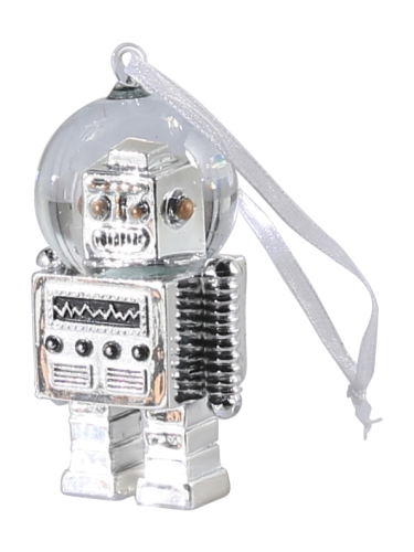 ylzszyʓrzCOSMOBOT ORNAMENT SILVER
