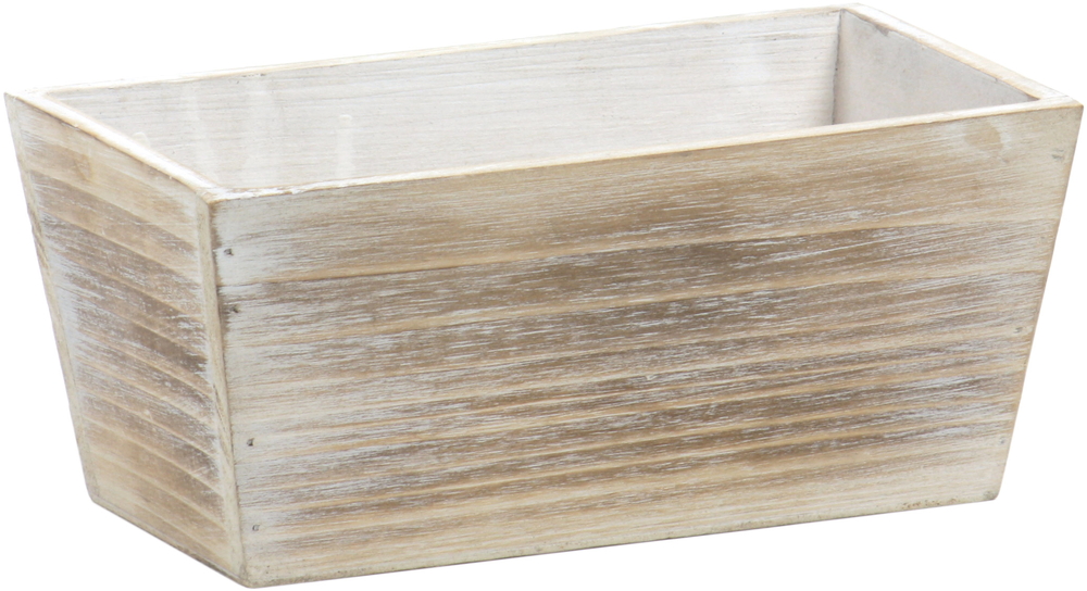 ﾒｰｶｰ廃盤】L付 ウッドプランター角連鉢3号用: フラワーベース