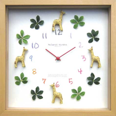 【個人宅配送不可】Display Clock Giraffe